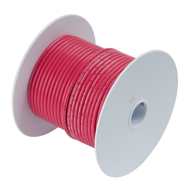 Red 4 AWG Tinned Copper Battery Cable - 250'